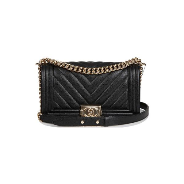 chevron caviar boy Ch*el handbag