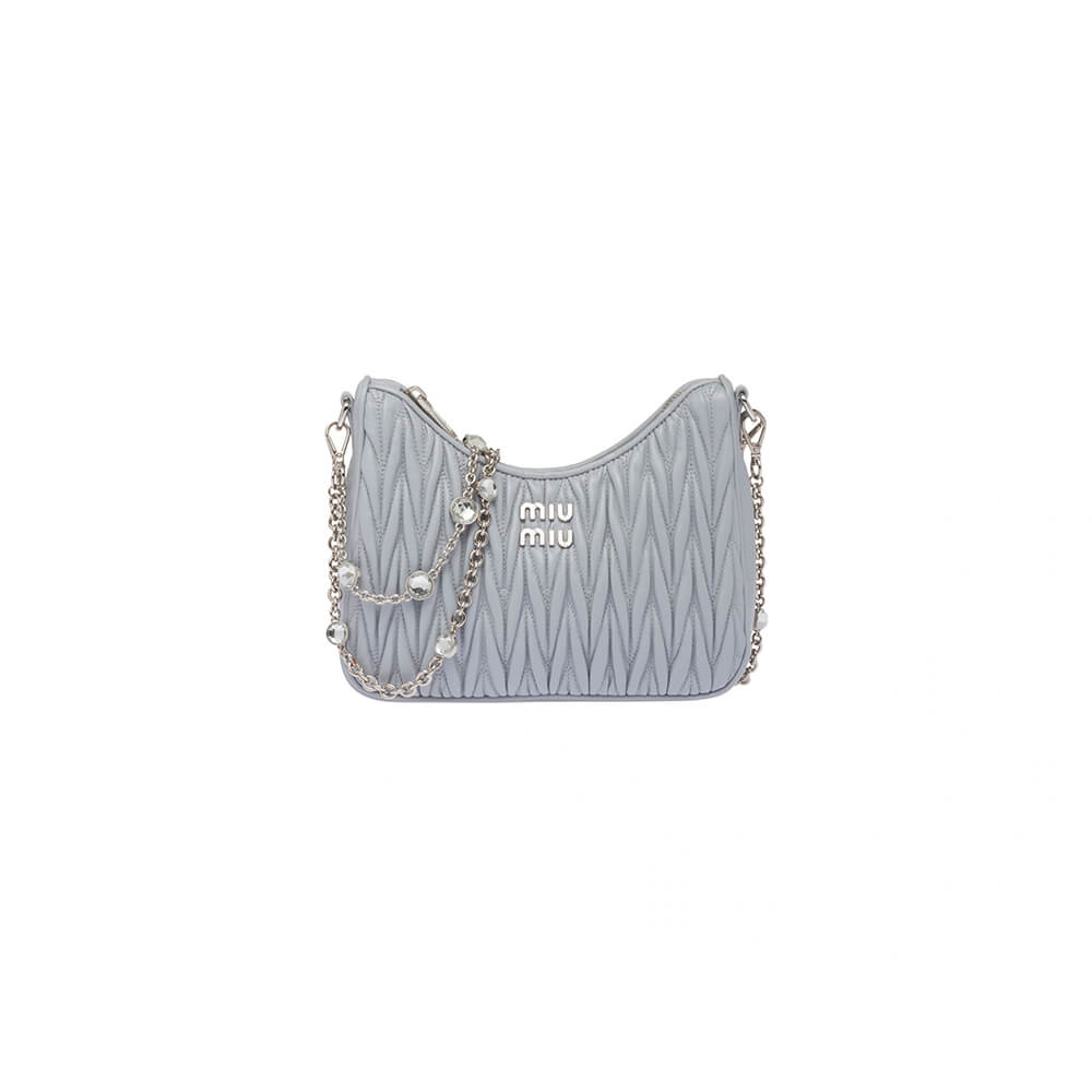Matelasse nappa leather shoulder bag