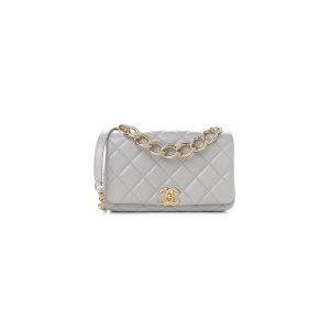 Ch*el travel flap bag black