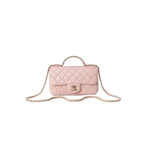 MINI FLAP BAG WITH TOP HANDLE