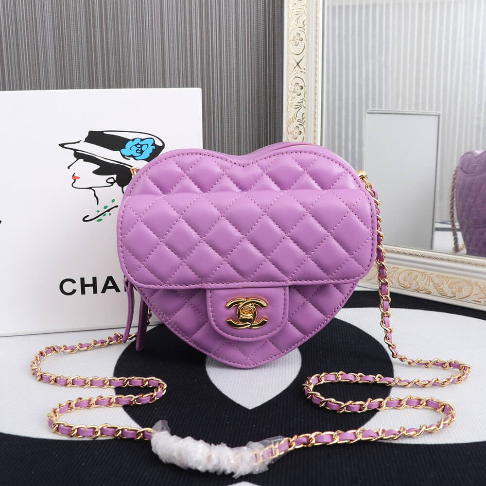 Ch*el 22s heart bag