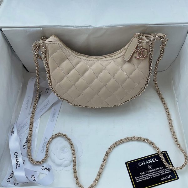 Ch*el small hobo bag