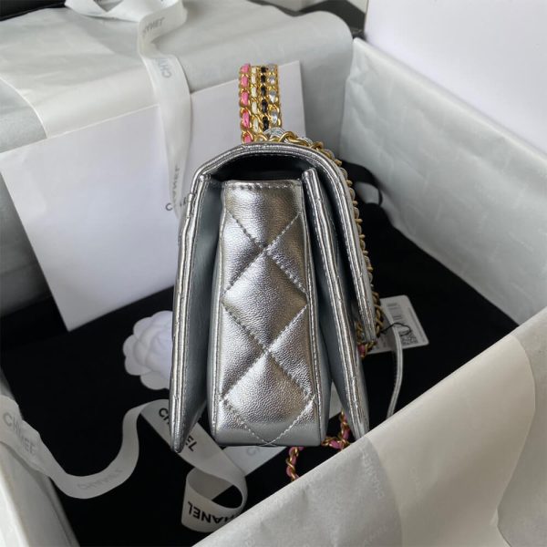 MINI FLAP BAG WITH TOP HANDLE