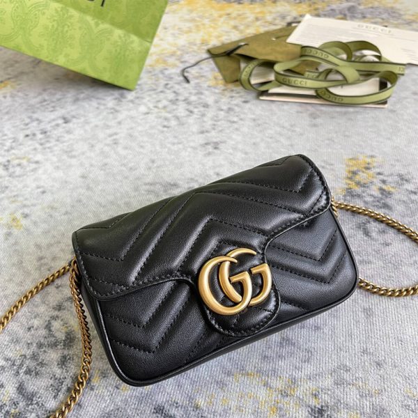 gg marmont matelasse leather S*per mini bag