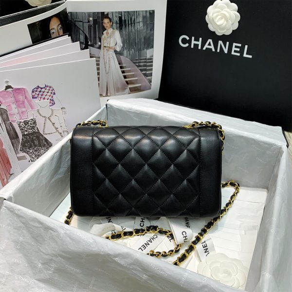 Ch*el vintage small diana flap bag