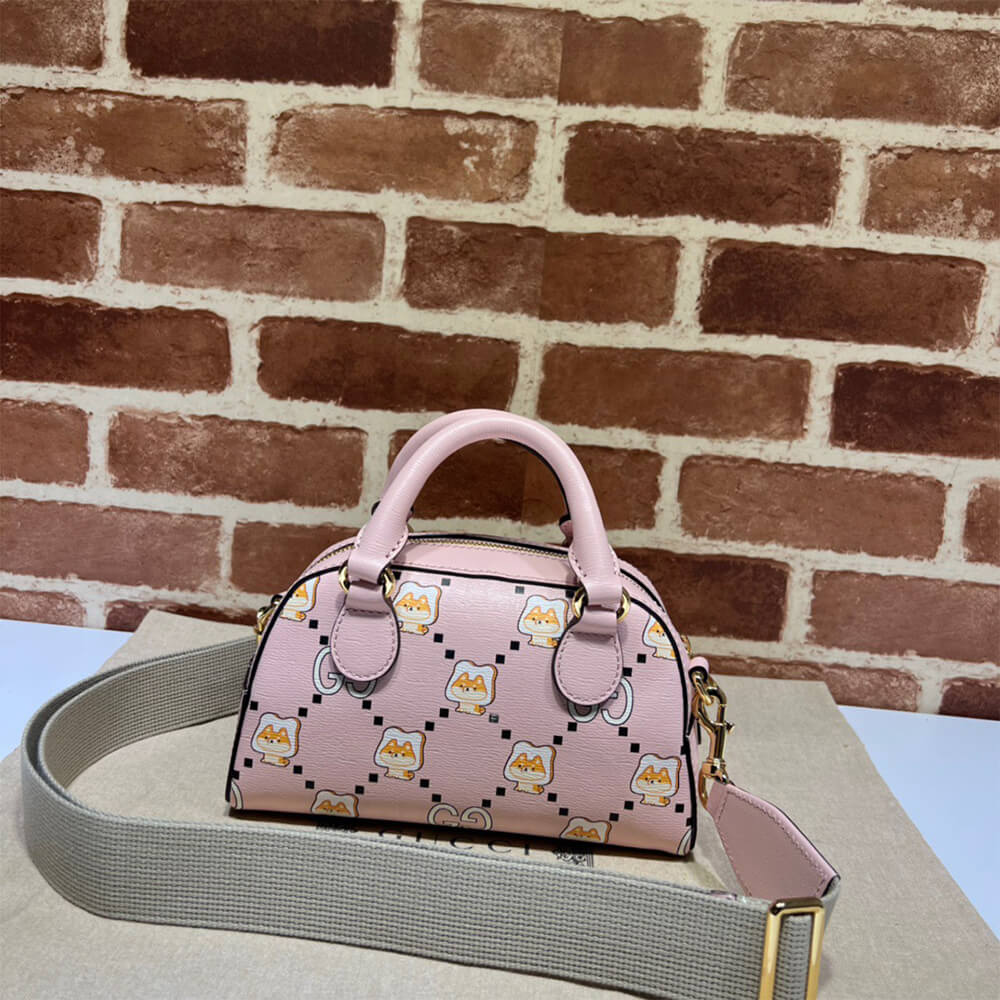 OPHIDIA GG ANIMAL PRINT MINI BAG