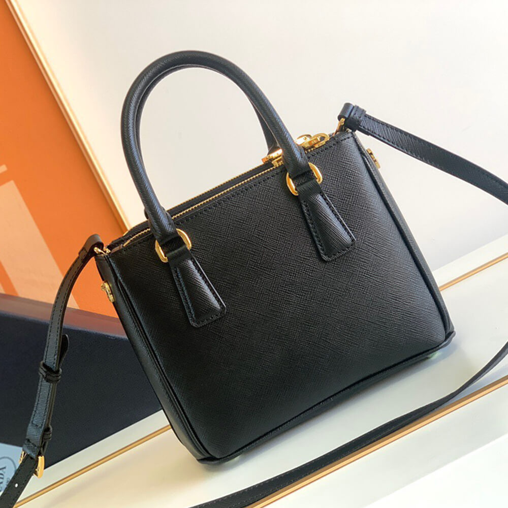 Pra*a galleria saffiano leather mini-bag