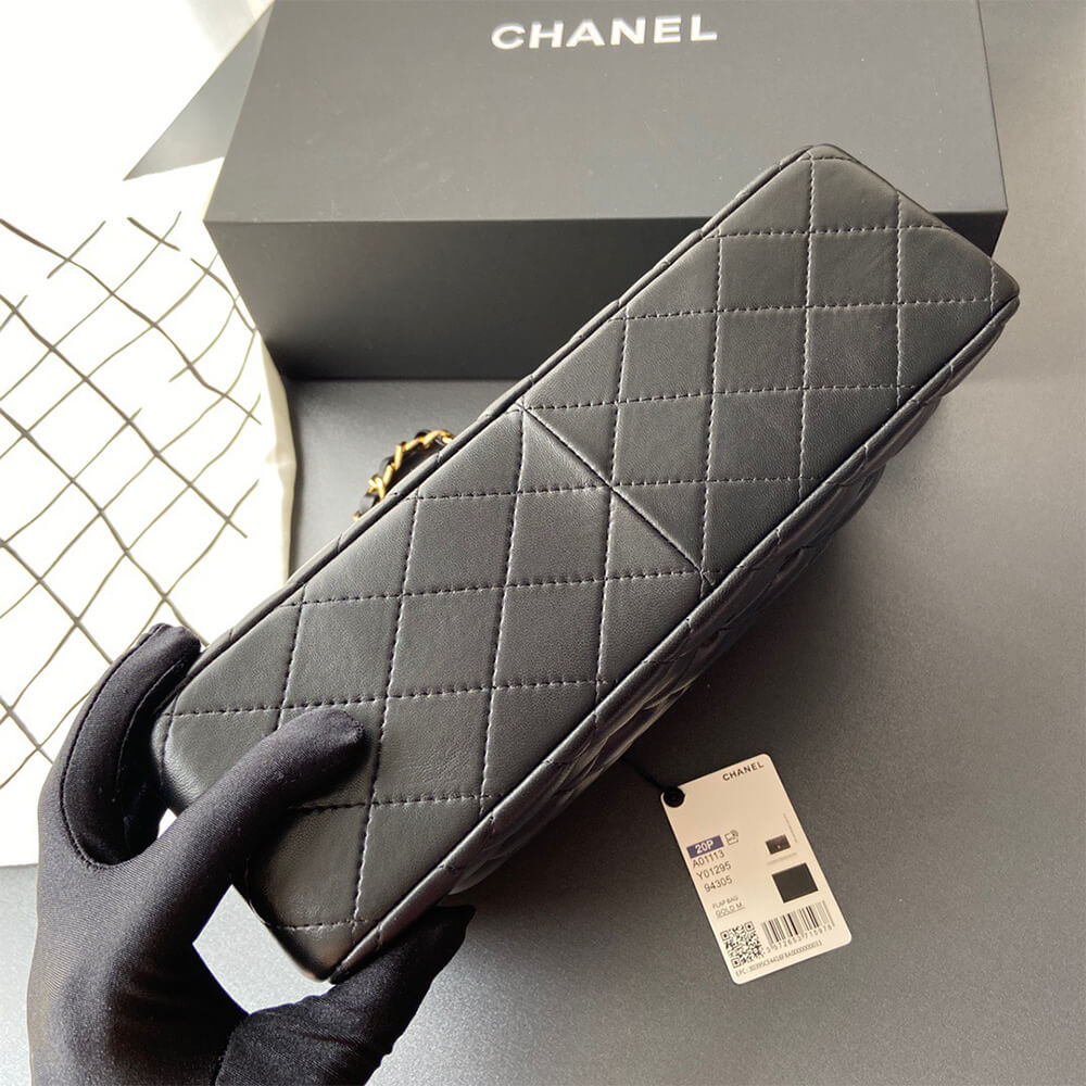 Ch*el classic double flap jumbo