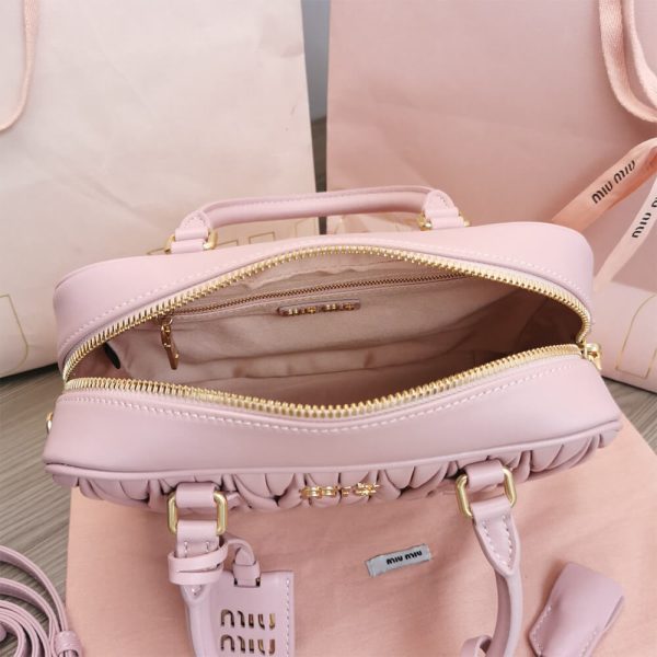 Matelasse nappa leather top-handle bag