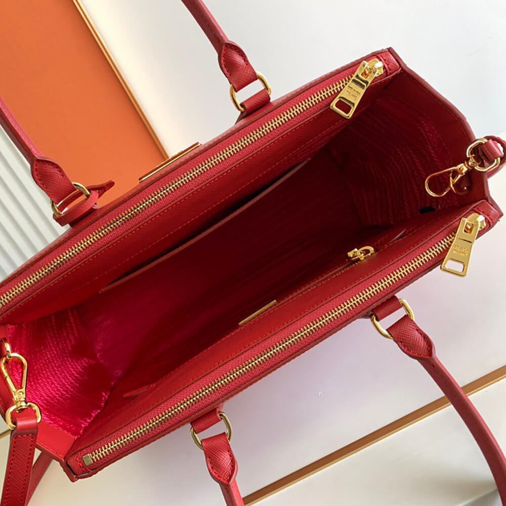 large Pra*a galleria saffiano leather bag